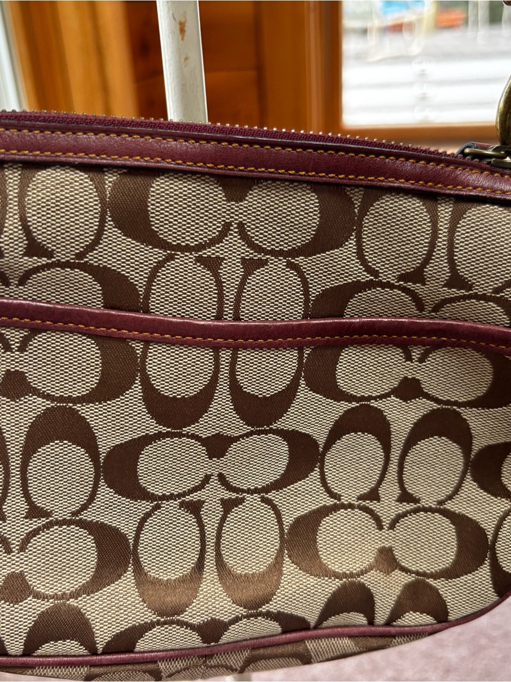 Coach 2004 Fall Special Edition Signature Suede and Canvas Bag EUC - Picture 8 of 11